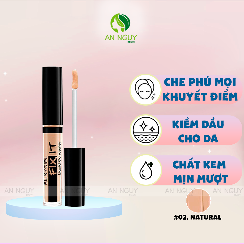 Kem Che Khuyết Điểm SilkyGirl Fix It Liquid Concealer 2.5ml