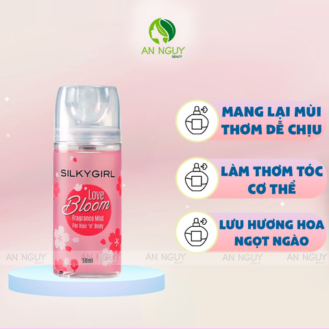 Xịt Thơm Toàn Thân Và Tóc Silkygirl Fragrance Mist Hair And Body 50ml