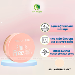 Phấn Phủ SilkyGirl Shine Free Loose Powder Dạng Bột Giảm Nhờn 10gr