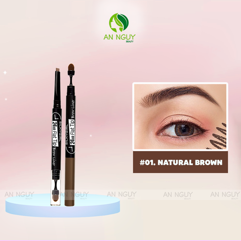 Chì Mày Hai Đầu SilkyGirl 24HR Flat Tip Brow Liner Lâu Trôi 0.15gr