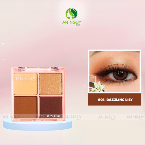 Bảng Phấn Mắt 4 Ô SILKYGIRL Full Bloom Shadow Quad 6.4gr