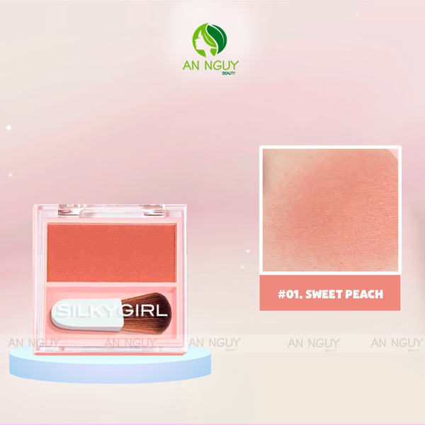 Phấn Má Hồng SilkyGirl Blush Hour Kèm Cọ 3gr