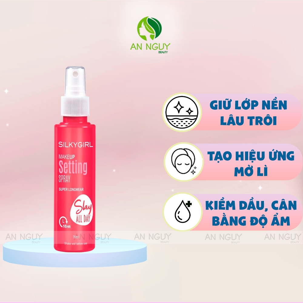 Xịt Khóa Nền Silkygirl Makeup Setting Spray 70ml
