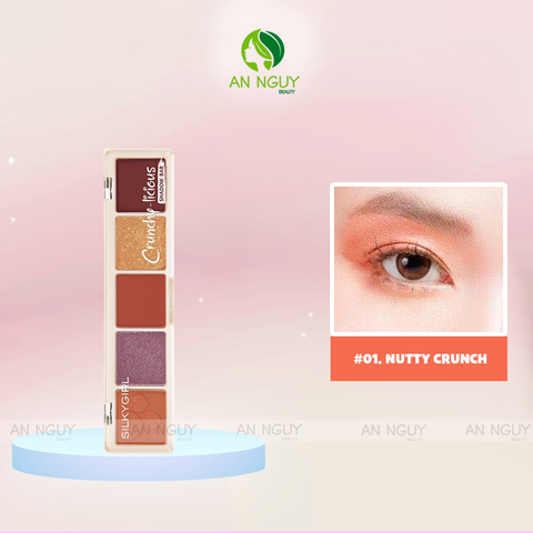Bảng Phấn Mắt 5 Ô Silkygirl Crunchy Licious Shadow Bar 10g