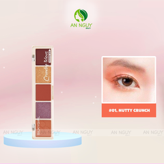 Bảng Phấn Mắt 5 Ô Silkygirl Crunchy Licious Shadow Bar 10g