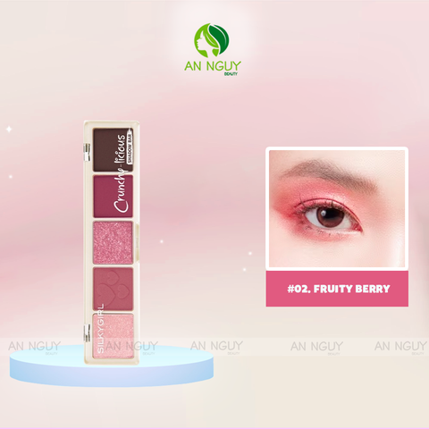 Bảng Phấn Mắt 5 Ô Silkygirl Crunchy Licious Shadow Bar 10g