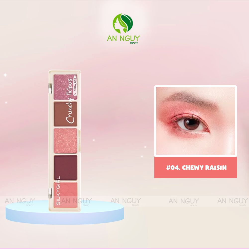 Bảng Phấn Mắt 5 Ô Silkygirl Crunchy Licious Shadow Bar 10g