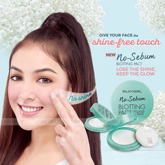 Phấn Phủ Dạng Nén SilkyGirl No-Sebum Blotting Pact Natural Khoáng Kiềm Dầu Không Màu 7g