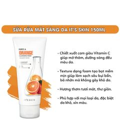 Sữa Rửa Mặt It’s Skin Have A Orange Cleansing Foam Chiết Xuất Cam 150ml