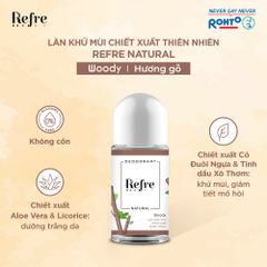 Lăn Khử Mùi Refre Natural Deodorant Natural 40ml