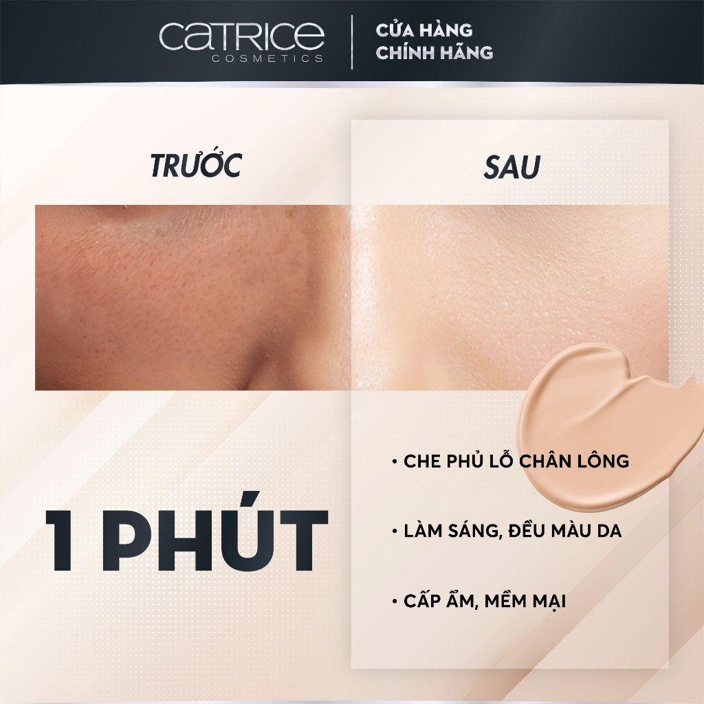 Kem Che Khuyết Điểm Catrice Liquid Camouflage High Coverage Concealer 5ml #010. Porcellain