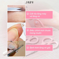 Kéo Tỉa Mày, Cắt Lông Mi Jary Eyebrow Scissors Màu Hồng