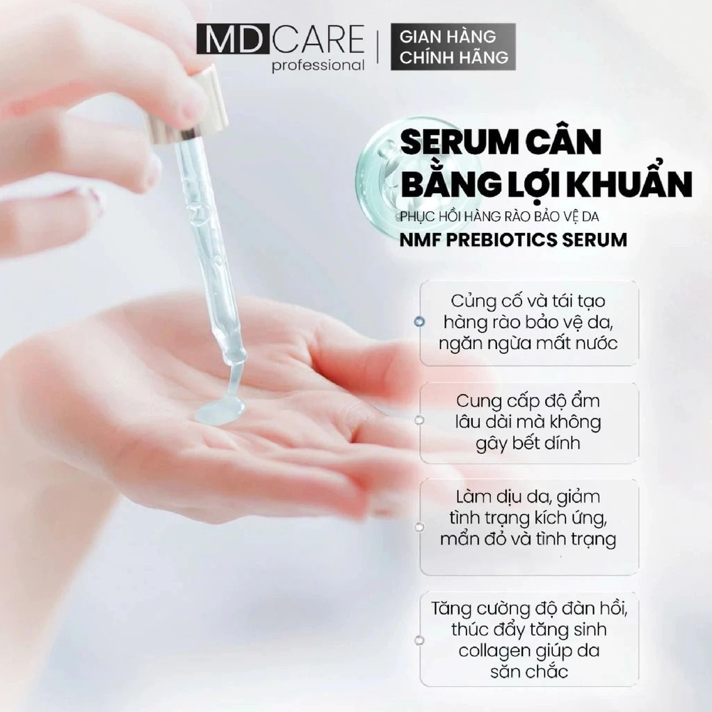 Tinh Chất MD Care NMF Prebiotics Serum Cân Bằng Lợi Khuẩn, Phục Hồi Da 30ml