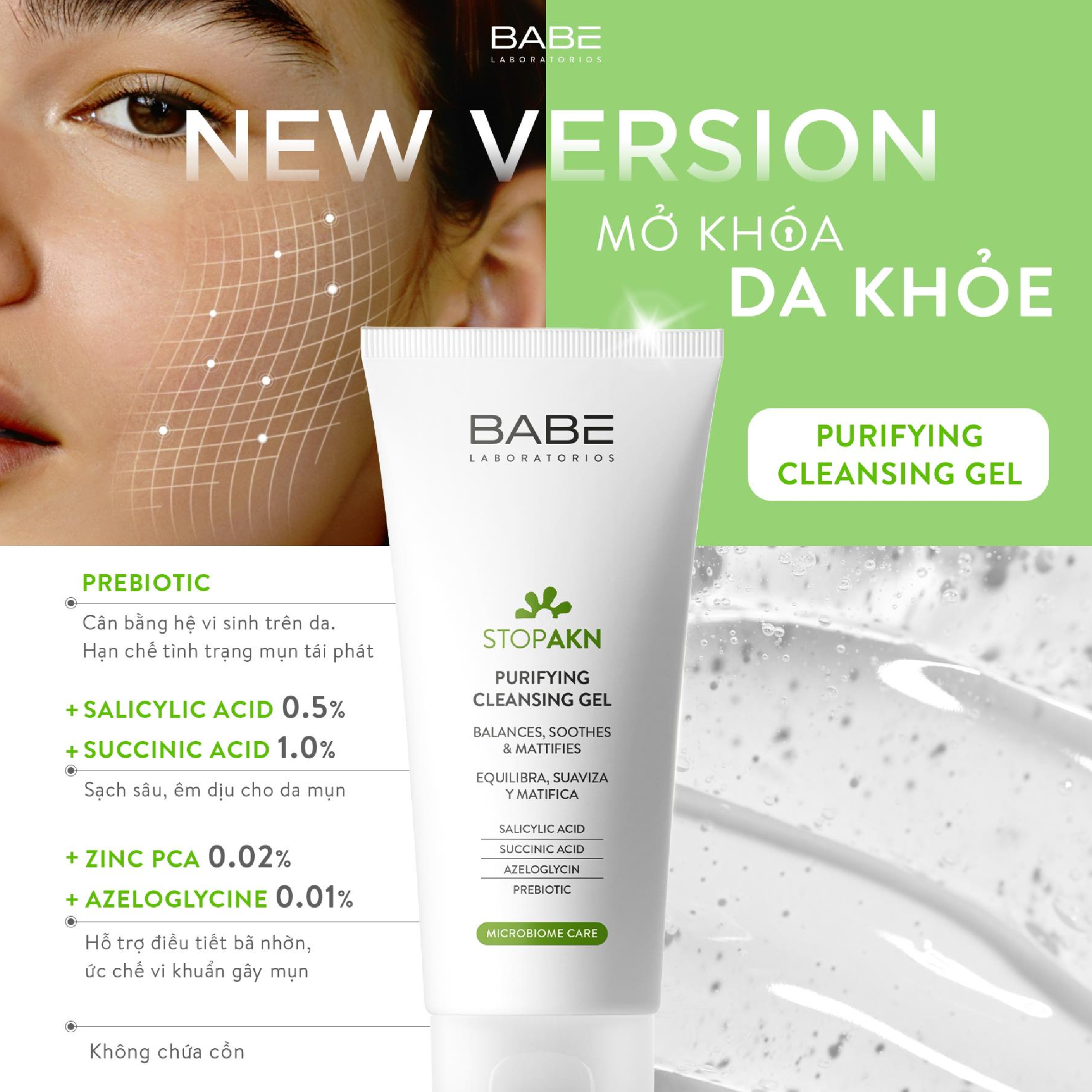 Sữa Rửa Mặt Babe Stop Akn Purifying Cleansing Gel Cho Da DầuSữa Rửa Mặt  Babe Stop Akn Purifying Cleansing Gel Cho Da Dầu 200ml – annguy.beauty