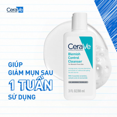 Sữa Rửa Mặt CeraVe Blemish Control Cleanser Cho Da Dầu Mụn 88ml