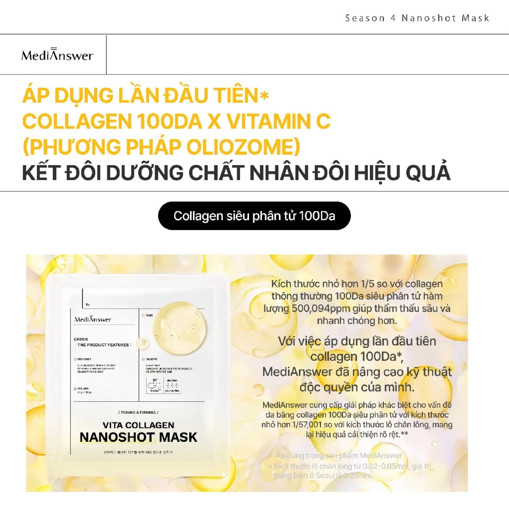Mặt Nạ Thạch Medianswer Nanoshot Mask 37g