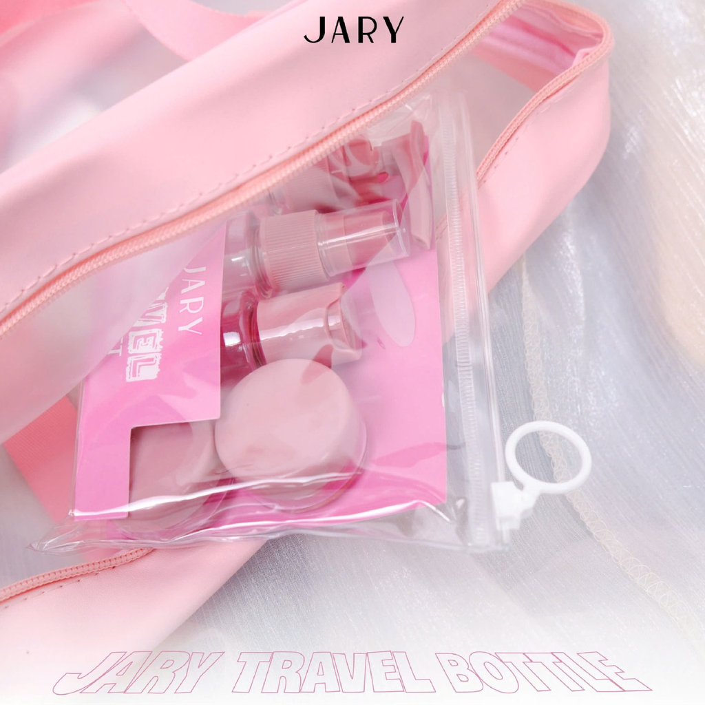 Bộ Chai Lọ Chiết Mỹ Phẩm Jary Travel 6 Món Bottle Set Nhiều Màu