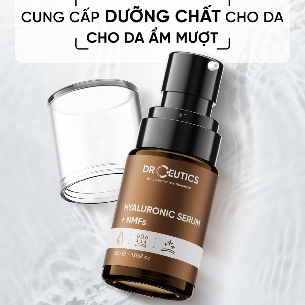 Tinh Chất DrCeutics HA Hyaluronic Serum + NMFs Cấp Ẩm, Căng Bóng Da 30g
