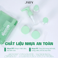 Bộ Chai Lọ Chiết Mỹ Phẩm Jary Travel 6 Món Bottle Set Nhiều Màu