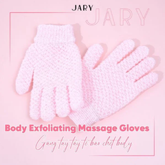 Găng Tay Tẩy Tế Bào Chết Jary Body Exfoliating Massage Gloves Màu Hồng