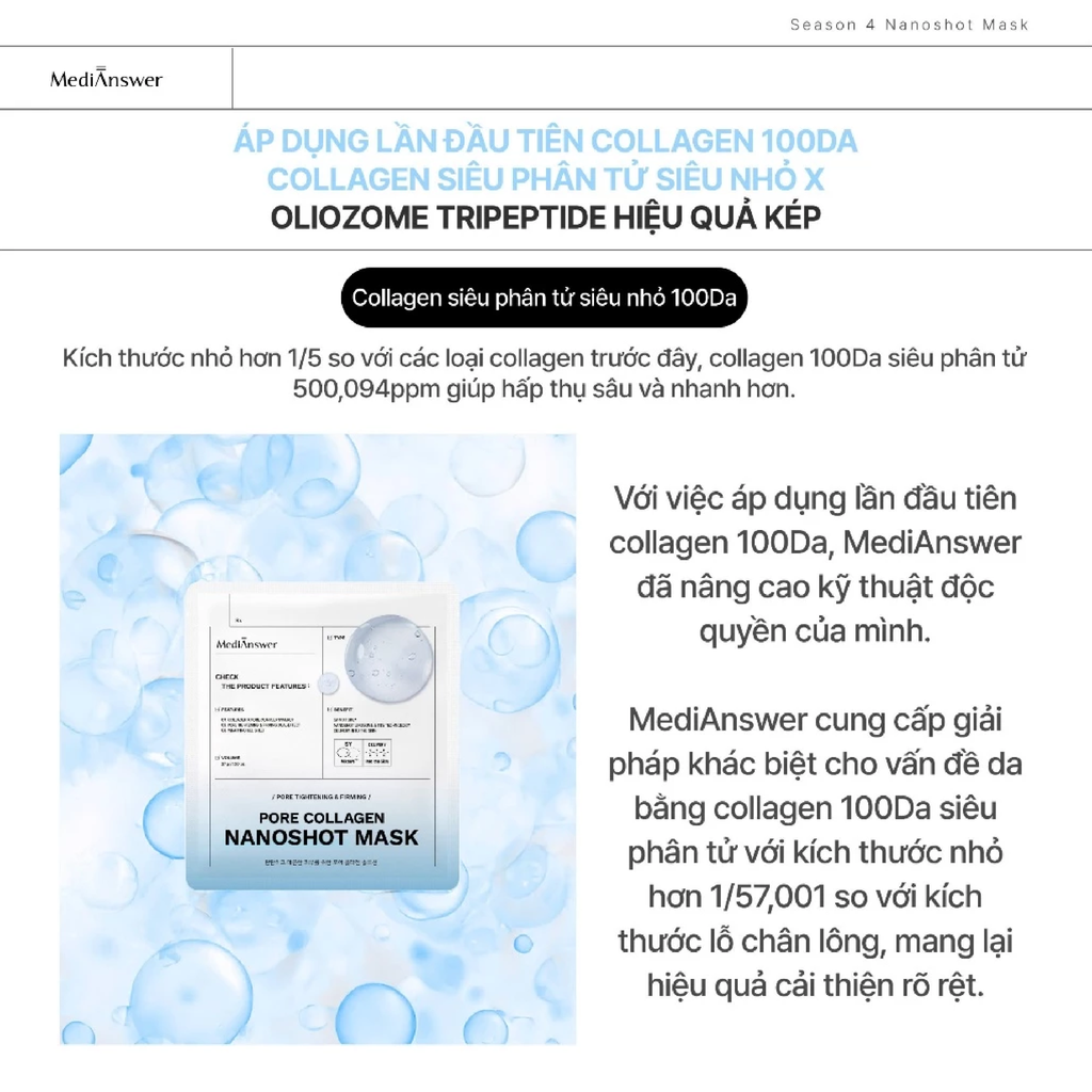 Mặt Nạ Thạch Medianswer Nanoshot Mask 37g