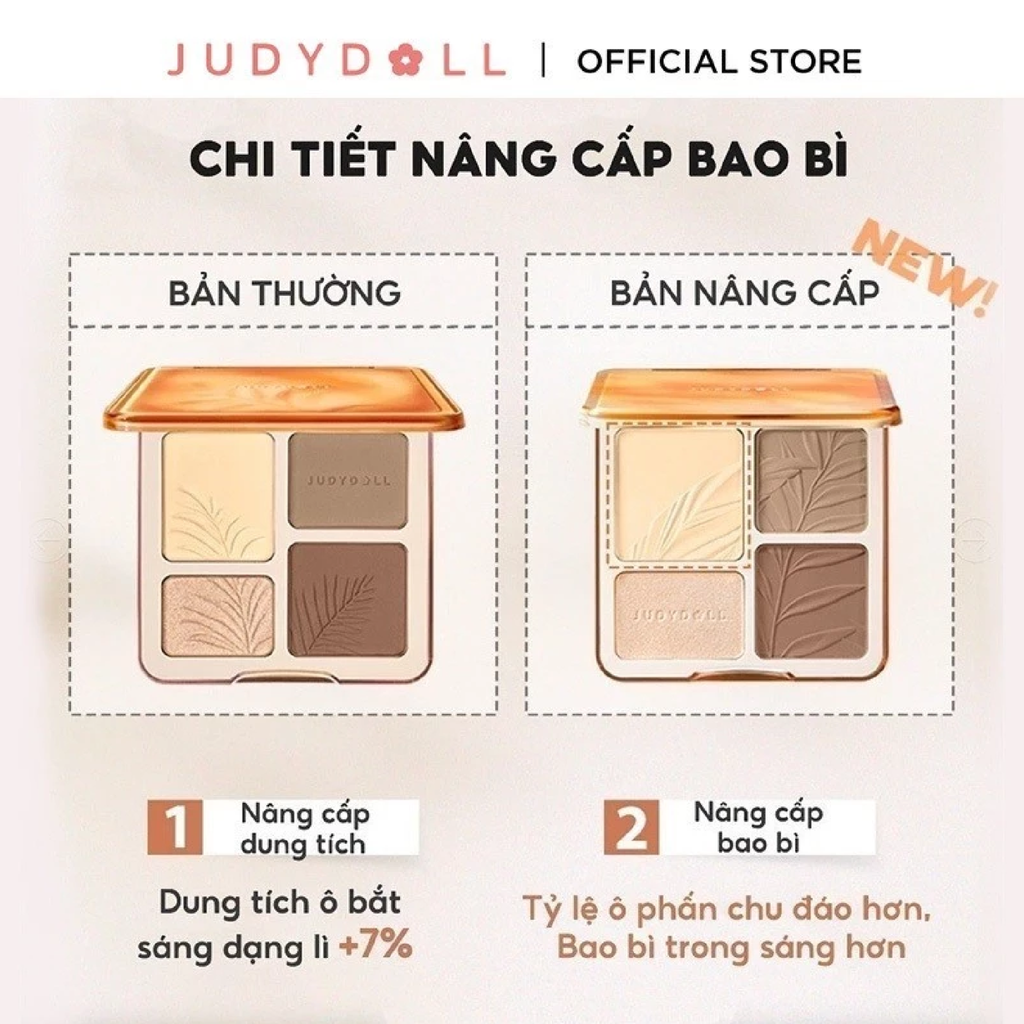 Phấn Bắt Sáng Và Tạo Khối Judydoll Highlight & Contour