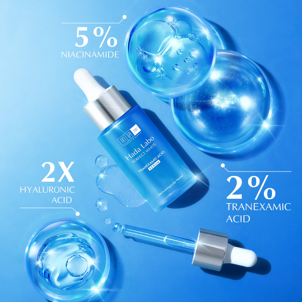 Tinh Chất Dưỡng Trắng Hada Labo Perfect White Tranexamic Acid Serum Giảm Thâm Sạm, Mờ Thâm 30ml