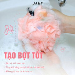 Bông Tắm Xơ Mướp Có Mút Jary Loofah Bath Sponge Nhiều Màu