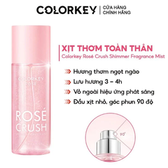Xịt Thơm Colorkey Rosé Crush Shimmer Fragrance Mist 100ml