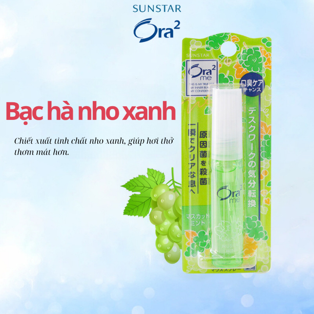 Xịt Thơm Miệng Sunstar Ora2 Me Breath Fine 60ml