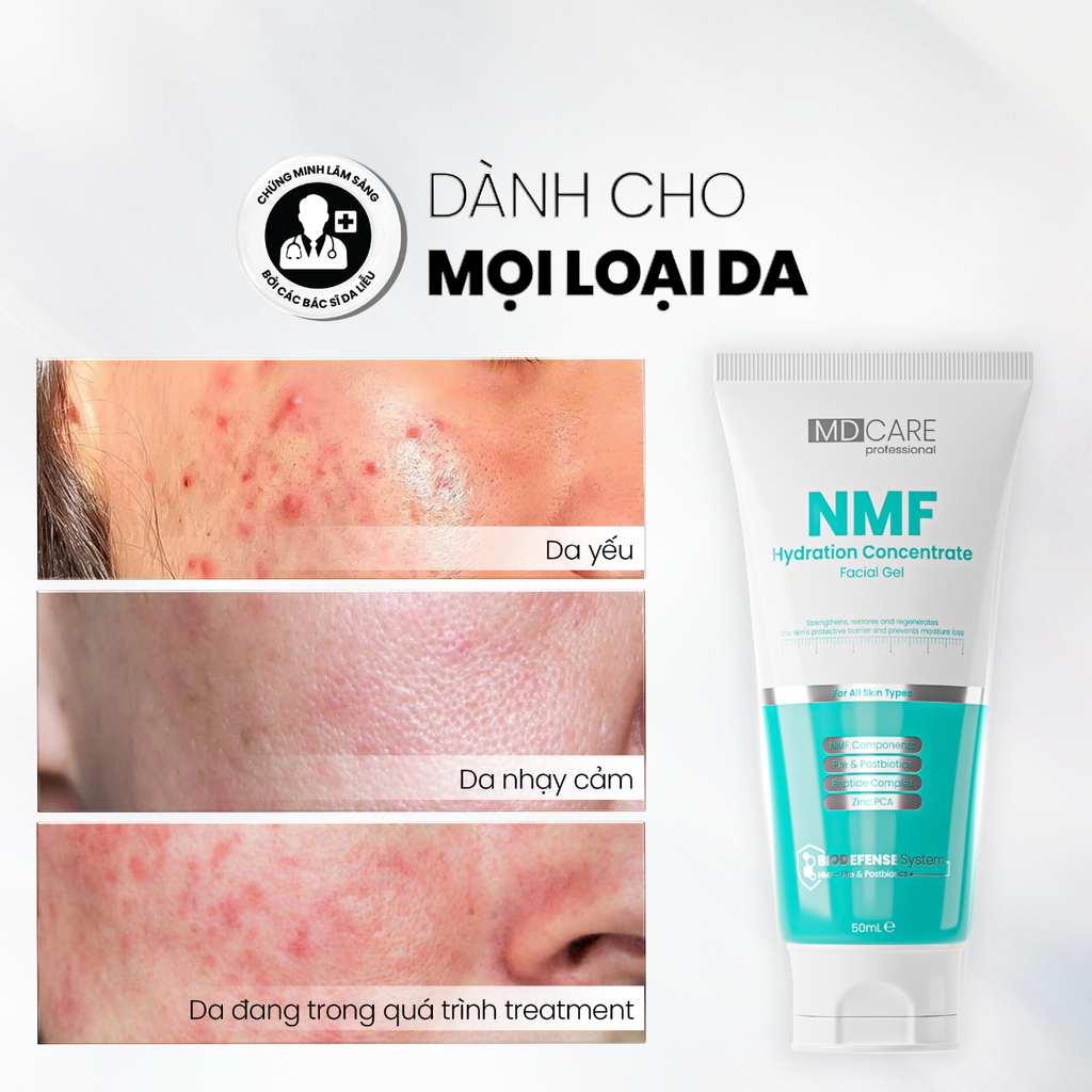 Gel Dưỡng MD Care NMF Hydration Concentration Facial Gel Kiểm Soát Dầu 50ml