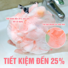 Bông Tắm Xơ Mướp Có Mút Jary Loofah Bath Sponge Nhiều Màu