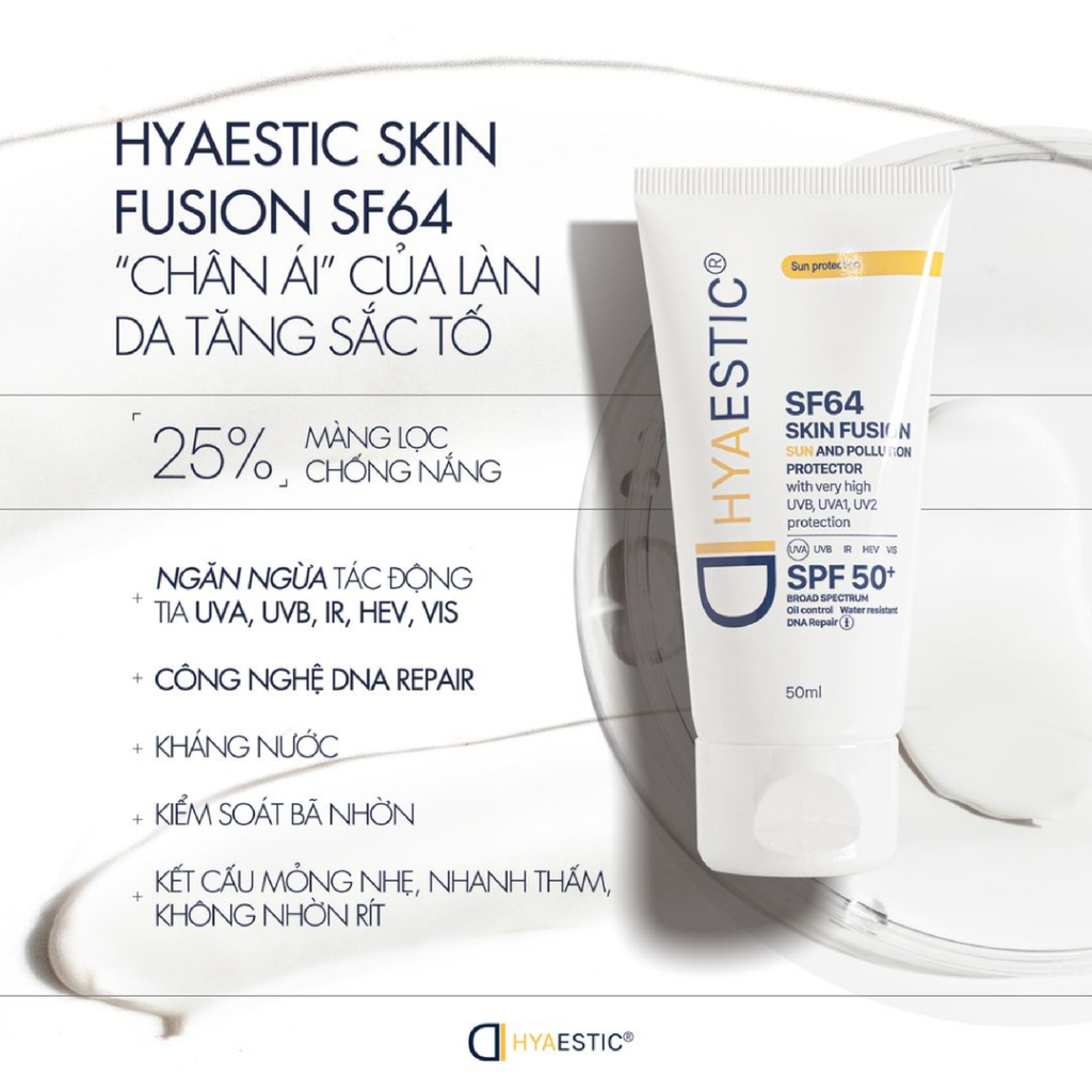 Kem Chống Nắng Hyaestic SF64 Skin Fusion Sun And Pollution Protector Bảo Vệ Da 50ml