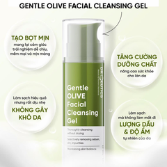 Gel Rửa Mặt DrCeutics Gentle Olive Facial Cleansing Gel Làm Sạch Sâu 250g