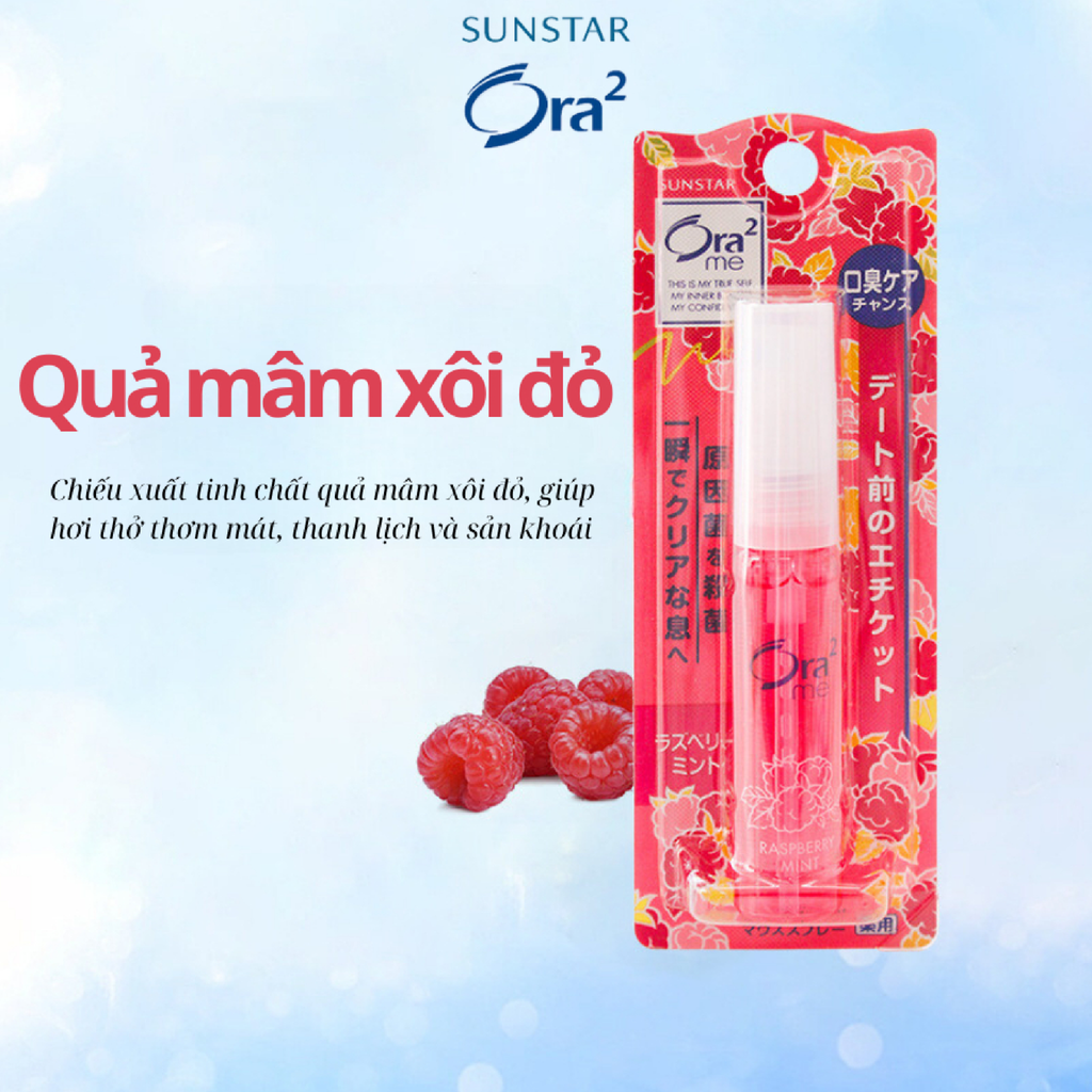 Xịt Thơm Miệng Sunstar Ora2 Me Breath Fine 60ml