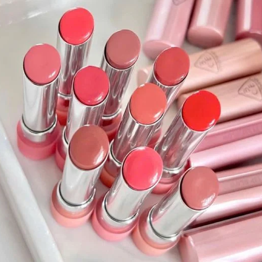 Son Bóng 3CE Glazy Lip Glow Dưỡng Ẩm 5g