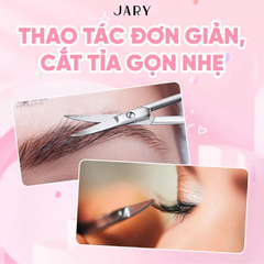 Kéo Tỉa Mày, Cắt Lông Mi Jary Eyebrow Scissors Màu Hồng