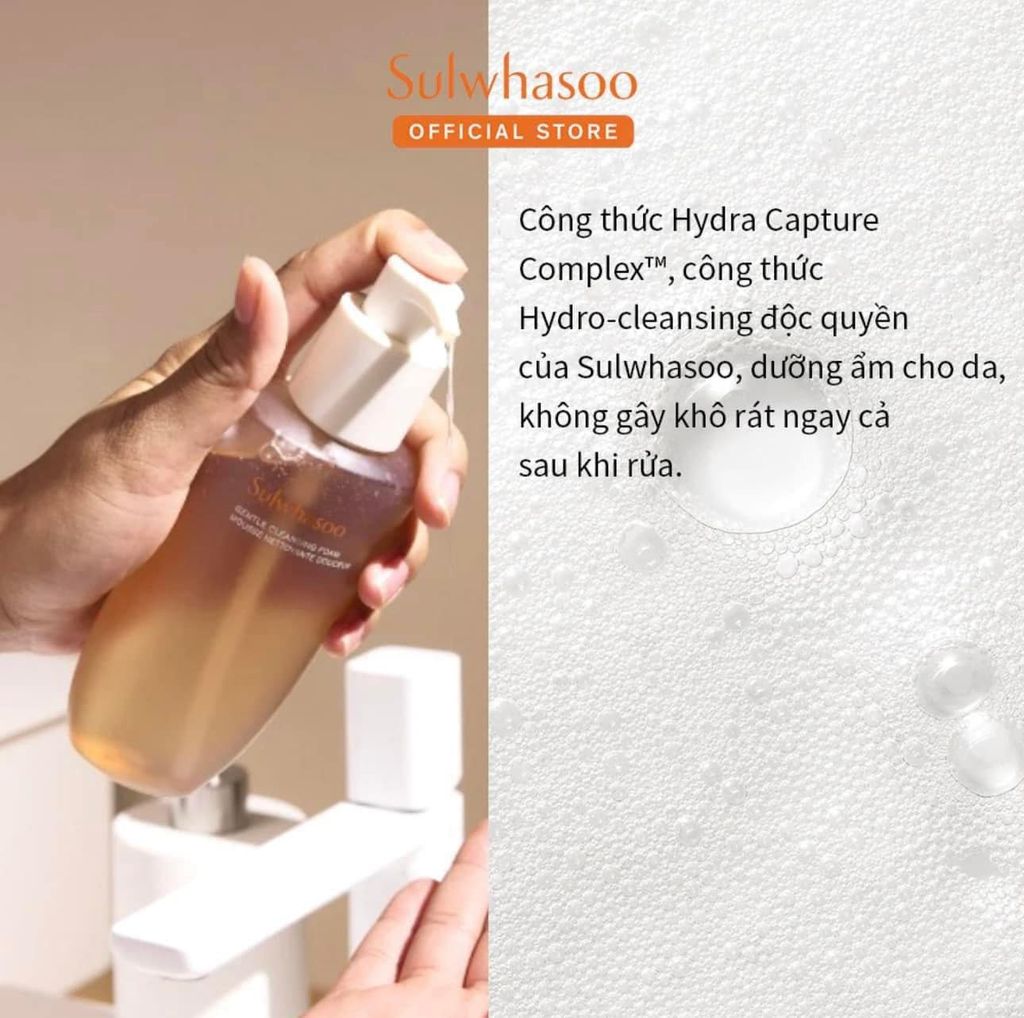 Sữa Rửa Mặt Sulwhasoo Gentle Cleansing Foam Mousse Nettoyante Douceur 200ml