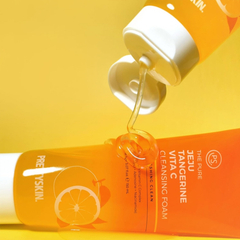 Sữa Rửa Mặt PrettySkin The Pure Jeju Tangerine Vita C Cleansing Foam 150ml