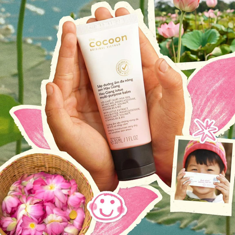 Sáp Dưỡng Ẩm Đa Năng Cocoon Hau Giang Lotus Multi - Purpose Balm 30ml