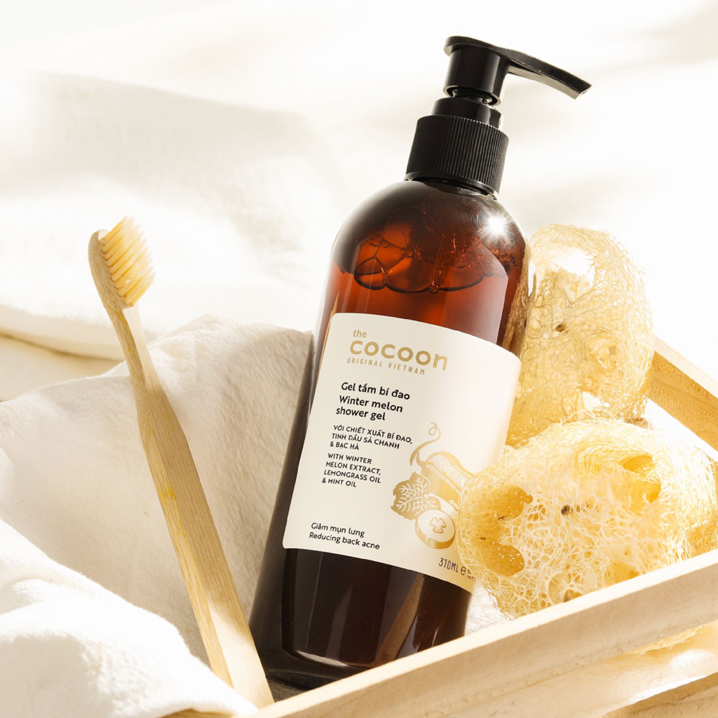 Gel Tắm Bí Đao Cocoon Winter Melon Shower Gel Giúp Giảm Mụn Lưng 310ml