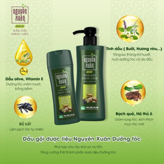 Dầu Gội Dược Liệu Nguyên Xuân Herbal Shampoo Sạch Gàu, Giảm Gãy Rụng
