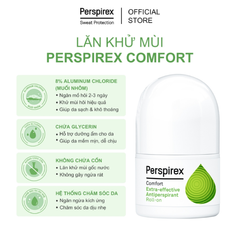 Lăn Khử Mùi Perspirex Extra - Effective Antiperspirant 20ml