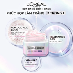 Kem Dưỡng L'Oreal Paris Glycolic-Bright Glowing Cream Night Sáng Da Ban Đêm