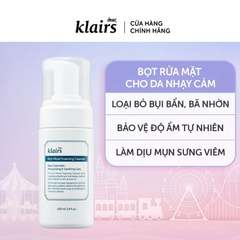 Sữa Rửa Mặt Klairs Rich Moist Foaming Cleanser Giúp Làm Sạch & Dưỡng Ẩm 100ml