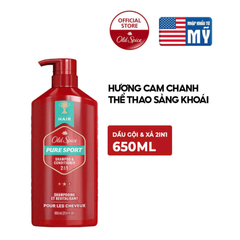 Dầu Gội Xả Old Spice Shampoo 2in1 Conditioner Shampooing Et Revitalisant 650ml