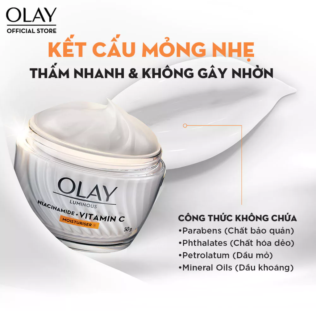 Kem Dưỡng Olay Luminous Moisturiser 50g