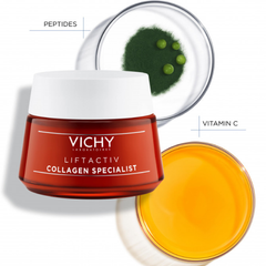 Kem Dưỡng Vichy Liftactiv Collagen Specialist Cream Ngừa Lão Hóa, Săn Chắc Da Ban Ngày 15ml