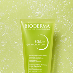 Gel Rửa Mặt Bioderma Sébium Gel Moussant Actif Làm Sạch Sâu, Giảm Mụn