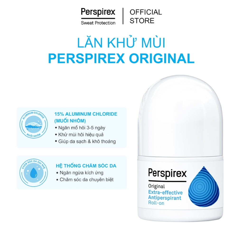 Lăn Khử Mùi Perspirex Extra - Effective Antiperspirant 5ml